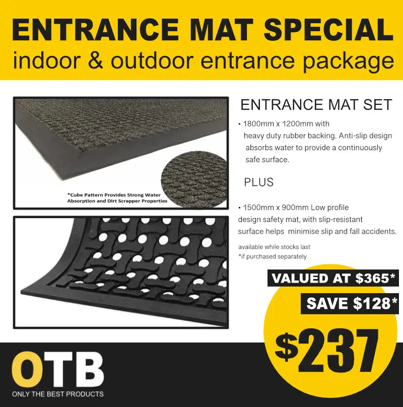 Retail Store Entrance Mat Set