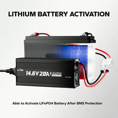 LiTime 12V (14.6V) 20A LiFePO4 Lithium Battery Charger